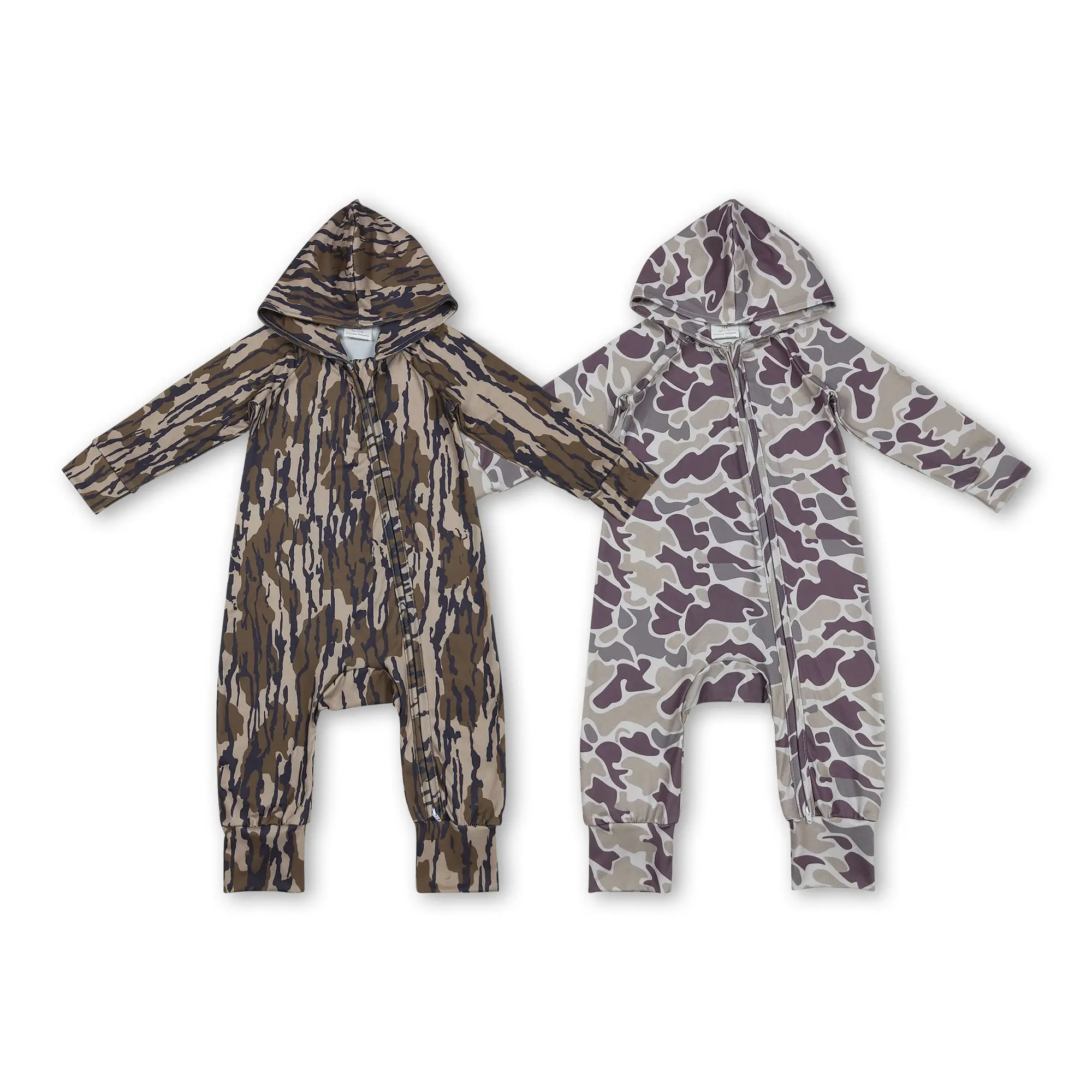 Baby Boy Clothes Camo Hoodies Romper Hunting Baby Boy Winter Onesie
