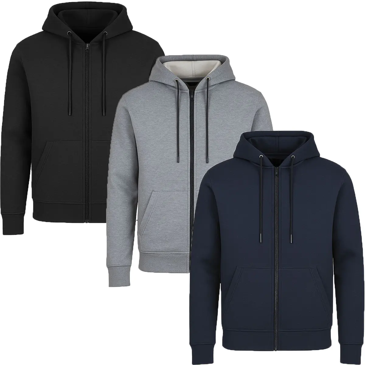 Charcoal-Heather Grey-Navy