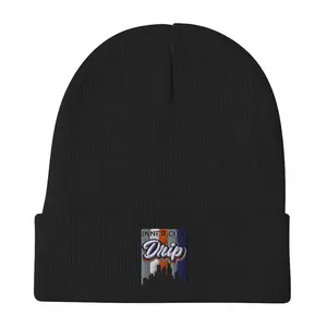 Inner City Drip Multicolor Logo Embroidered Beanie (6 Colors Available)