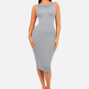 FeelinGirl Seamless Eco-friendly Large U-back Built-in Shaper Dress Bodycon Womenswear Basic Casual Comfortable Fabric feelingirlshop
