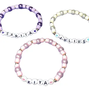 Name beaded bracelet