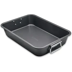 Large 15” x 11” Lasagna Pan - Nonstick Deep Baking Casserole Dish With Foldable Handles, Easy Cleanup, Perfect for Any Meal