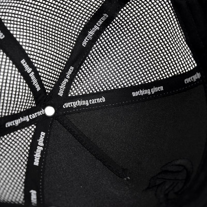 5-Panel Initial Trucker Hat with Embroidered GR Logo Adjustable Snapback Breathable Mesh Back Cotton Front Lightweight One Size Fits Most