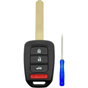 Replacement Key Fob Cover Case fit for Honda Civic Accord Crosstour CR-V HR-V Car Keyless Entry Remote Control Key Fob Shell