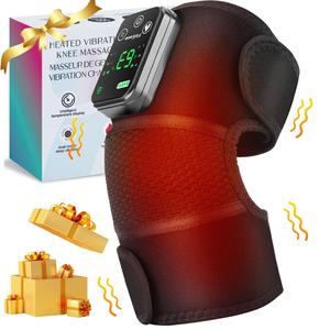 heated vibration knee massager intelligent knee shoulder pad hot compress usb charging pad, new year & winter gift, christmas gift, stocking fillers, massagers