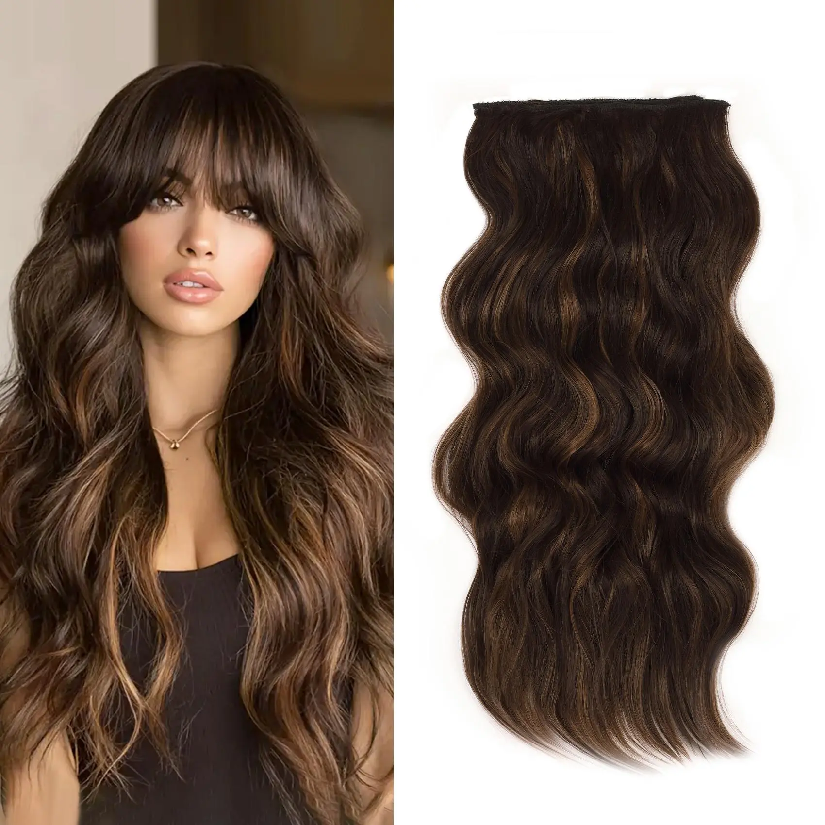 Dark Brown With Brown Highlights