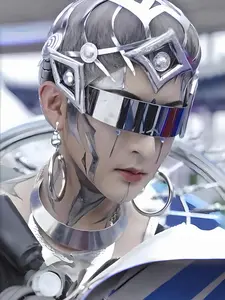 Punk Style Full Face Shield Glasses, Trendy Reflective Design Glasses for Everyday Use, Fashion Accessories for Outdoor Activities, Visor Lens