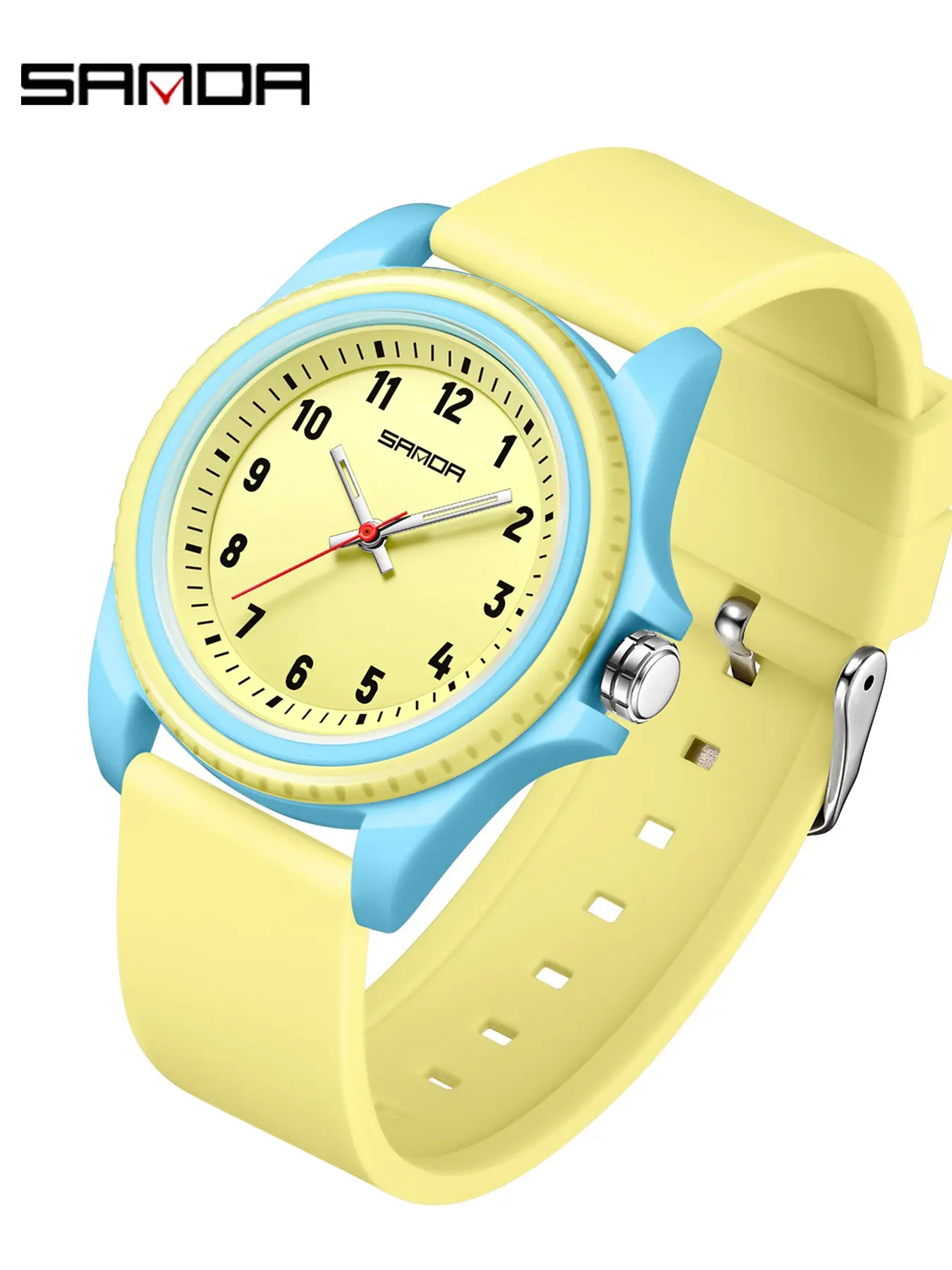 women's quartz watch waterproof, Fashion quartz watch, Casual Trendy Quartz Wristwatches, TPU strap /ABS plastic case, casual style ladies' watch, Trendy neutral design watches suitable for daily wear, gifts