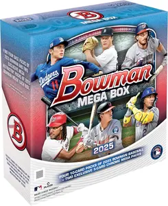 Bowman 2025 Baseball Mega Box Factory Sealed Collectible Trading Card Set with Shohei Ohtani 100-Card Base & 150-Card Prospect Sets