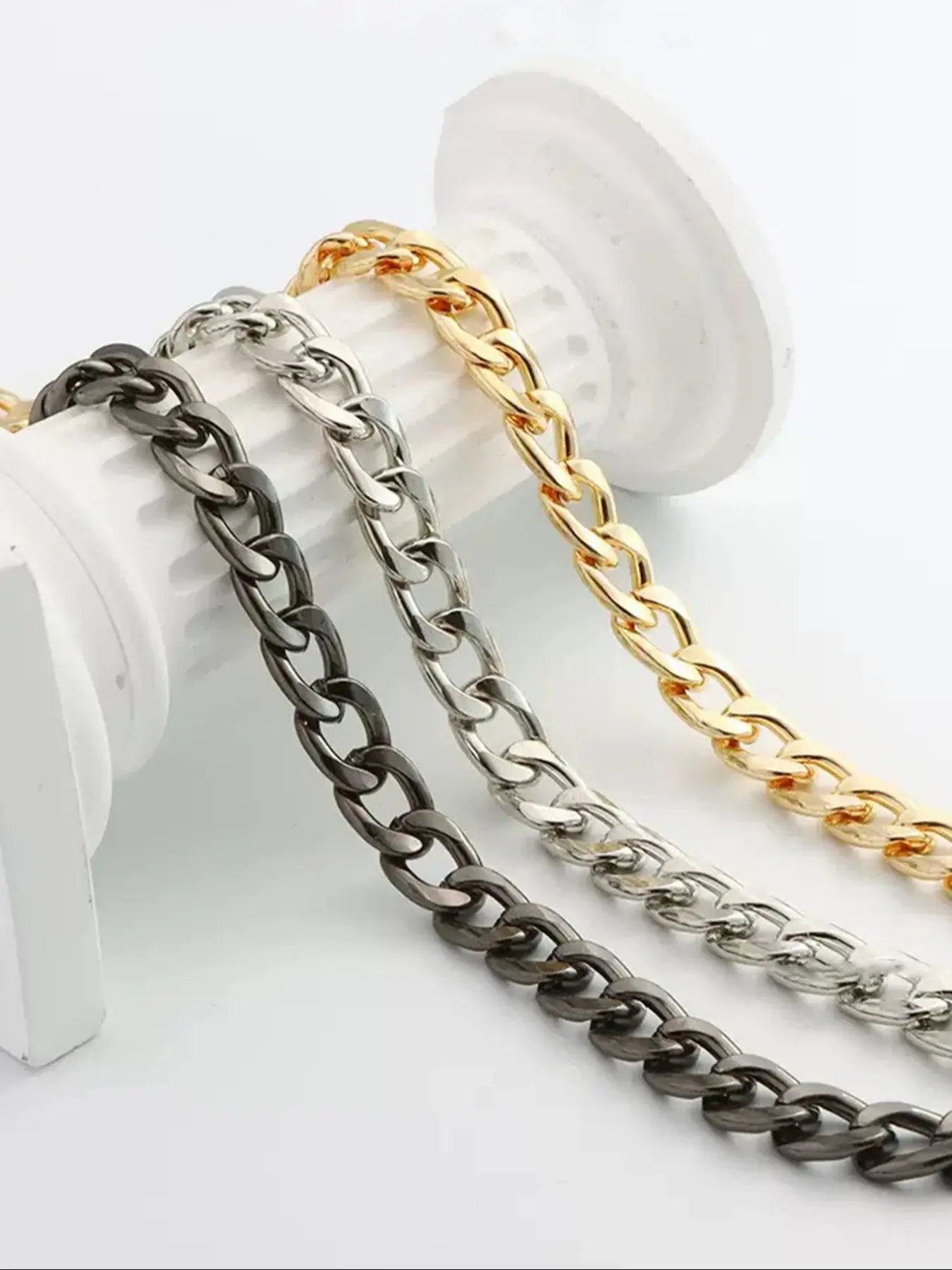 Durable Iron Bag Chain, Adjustable Metal Replacement Chain for Handbags, Crossbody Bags, Shoulder Bags DIY Accessories, 20-140cm, Chain Strap, Fashionable Chain Strap, Bag Chains For Handbags