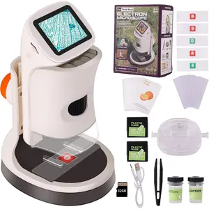 Microscope for Kids,1000X Magnification.Digital Microscope with 1080p 2" HD Screen,Photo & Video Recording,USB Rechargeable.Microscope for Kids 8-12