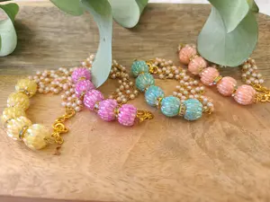 Rakhi for Bhabhi | Red Beaded Rakhi | Raksha Bandhan | Handmade | Customized | Personalized | Crystals | Gems | Indian Bracelet | Rakhari