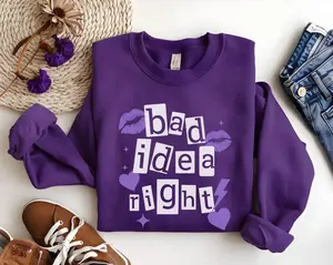 Bad Idea Right Shirt, Olivia Song Inspired Hoodie, Stylish Gift for Olivia Fans, Comfortable Music Lover's Sweatshirt, Trendy Fan Apparel 246