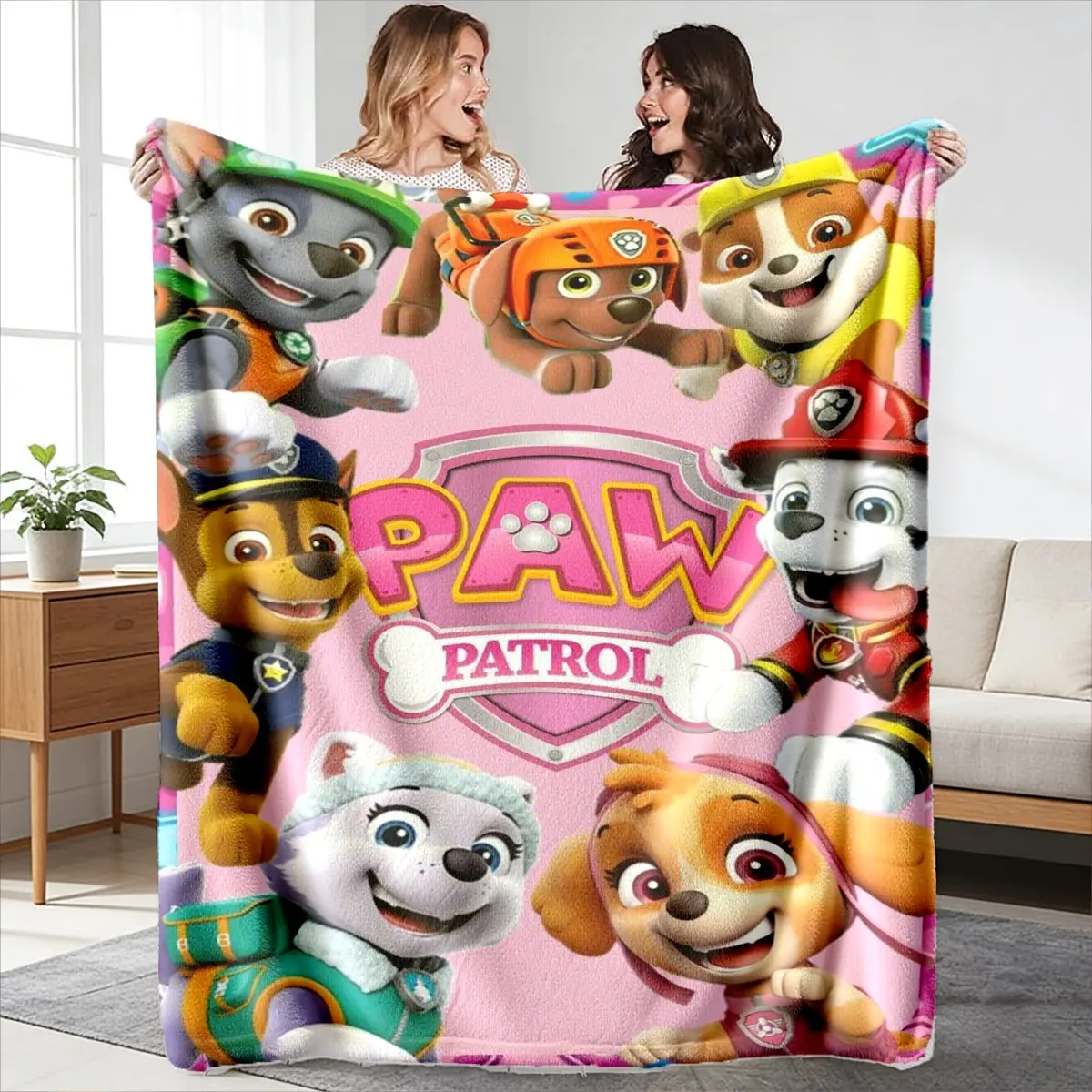 Winnie Pooh Theme Blanket, High-Quality Soft Plush Fabric, Perfect Gift for Kids & Children, Ideal for Cozy Naps & Playtime, Machine Washable Blanket, Happy Blanket Gifts