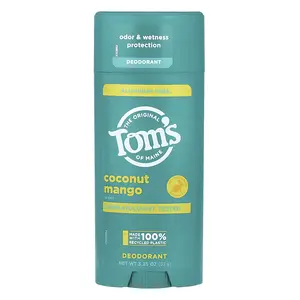 Tom's of Maine Aluminum Free Deodorant, Coconut Mango, 3.25 oz (92 g)