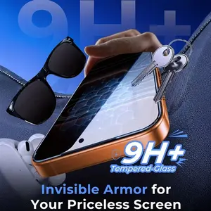 2pcs Tempered Glass Privacy Screen Protector, Auto-Alignment Kit Included, Fits iPhone Models 17-Pro-Max & More, Full-Coverage Design