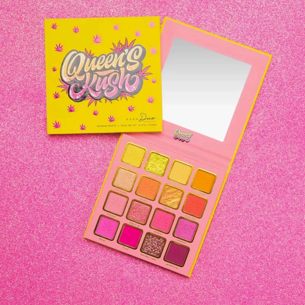 Kara Beauty Queen's Kush Puff Puff Eyeshadow Palettes Collection - Makeup Cosmetic with Elegant Design & Variety of Shades for Versatile Use