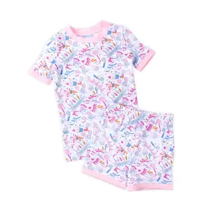 Birthday Girl Short Pajamas - Soft Knit PJ Set for Birthday Girls