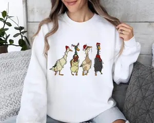 Funny Ducks Christmas Sweatshirt,Funny Animals Christmas Sweater,Duck Christmas,Funny Christmas Sweatshirt,Duck Lover, Ready to