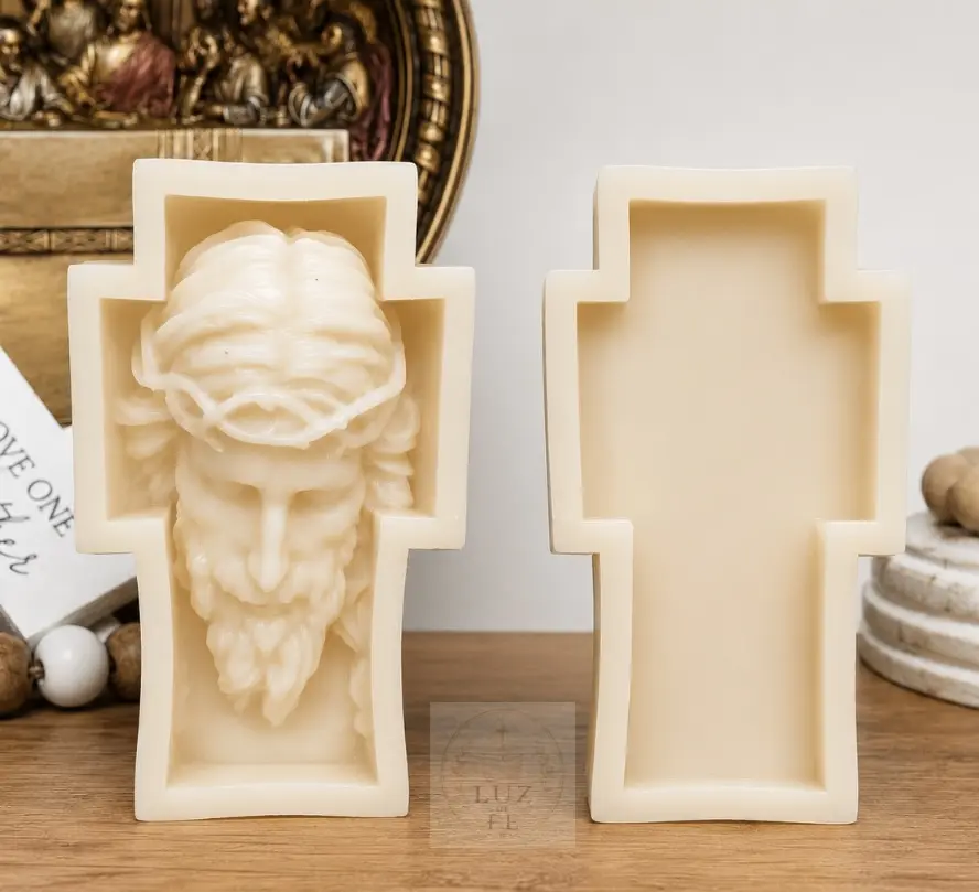 Jesus Cross Decorative Candle Decoration