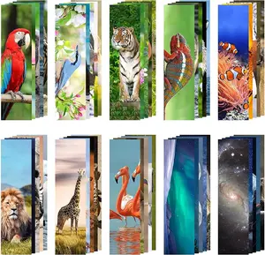 200 Pieces Animal Bulk Bookmarks for Kids - Cool Book Markers for Students - Vivid Cute Colorful Book Mark for Book Lovers to Help Read - Inspirational Paper Bookmarks Bulk for Adults Teenage Kids MOJIEZUO