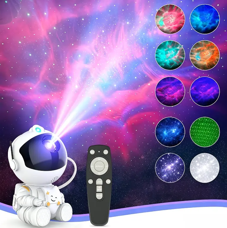 Astronaut Galaxy Projector Lamp | Cool Bedroom Nebula Light, Perfect Birthday & Anniversary Gift for Boyfriend & Teen Boys, 360° Rotatable Star Sky Decor Lamp