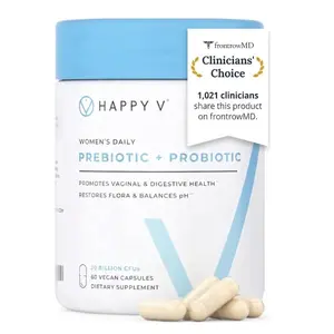 Dr Formulated Vaginal Probiotics for Women with Lactobacillus and Prebiotics for Vaginal pH Balance Odor Itch Urinary and Gut Health Support