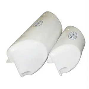 212 MAIN Dock Edge Dolphin Dockside Bumper, 7x16 Straight Type, White, Angled Ends, Heavy-Duty, with Inflation Valve