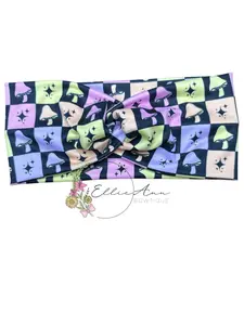 DBP twist headband multicolor Mushrooms