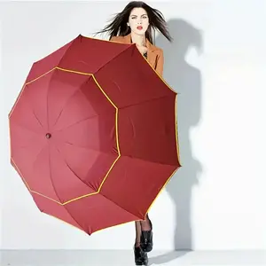 Waterproof Folding Umbrella, Large Dual-Layer Design, Durable 10 Ribs, Compact & Lightweight, Unisex Rain Gear for Men Women