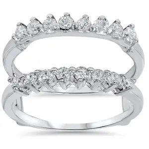 5/8ct Diamond Guard Ring Enhancer 14K White Gold