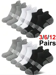 30 Pairs Men's Socks, New Short Socks, Athletic Socks, Thin Knit Sports Socks, Breathable Sweat-Wicking Quick-Dry Durable, Comfortable Soft Skin-Friendly, Casual Fashion