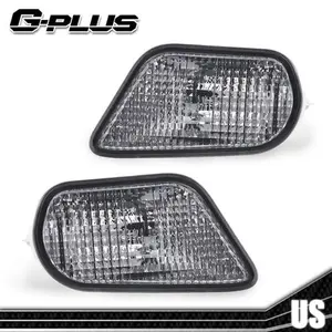 Side Marker Corner Parking Lights Turn Signals Set Smoke Fit For 98-02 Trans Am