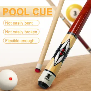 Professional Maple Wood 13MM Billiard Cue Stick, Anti-Slip Grip & Quick Joint for Snooker/3 Cushion Billiards (Taco de Billar)