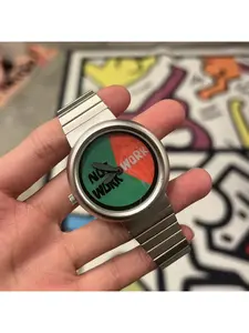 SpongeBob SquarePants Burger Cartoon Dual Color Quartz Watch for Men Unisex Casual Daily Wear Fashionable Cute Creative Gift for Students Office Workers and Couples