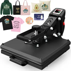 AKEYDIY 15×15 Inch Slide-Out Sublimation Heat Press, Flip-Top Heat Press, Industrial-Grade Digital Transfer Machine, Rapid Heat-Up, Suitable for Heat Transfer Vinyl, Works for T-Shirts, Bags, Pillows, Mouse Pads, Keychains, mothersdaygift