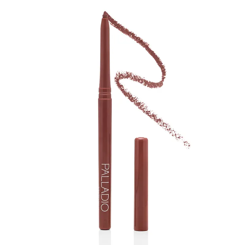Palladio Retractable Waterproof Lipliner Cosmetic - High-Pigmented, Creamy, Smooth, Nourishing, Smudge-Proof, Long-Lasting All-Day Wear, Flawless Plumper Effect, No Sharpener Required, Gluten-Free, Cruelty-Free, Solid Tube, for Adults