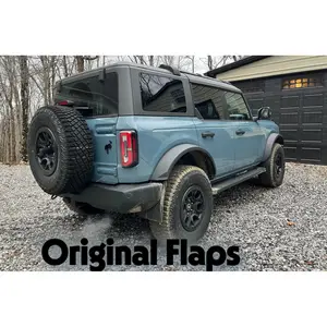 Original Sasquatch Mudflaps for Ford Bronco - 1/10" Thick, Smooth Surface, Easy Install, Rugged & Affordable Splash Guards