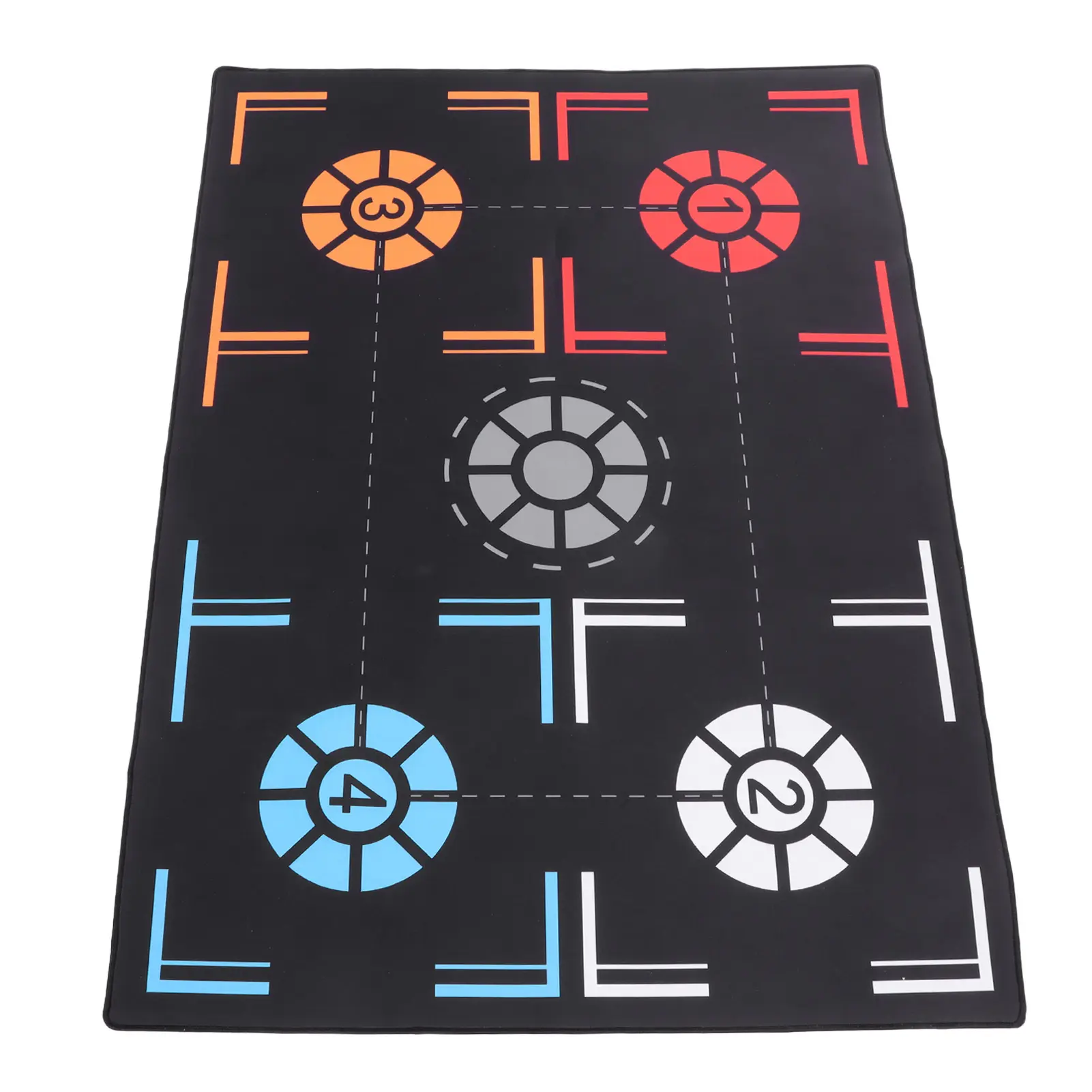 2mm Basketball Training Mat Silent Black Rubber Basketball Training System Family Children