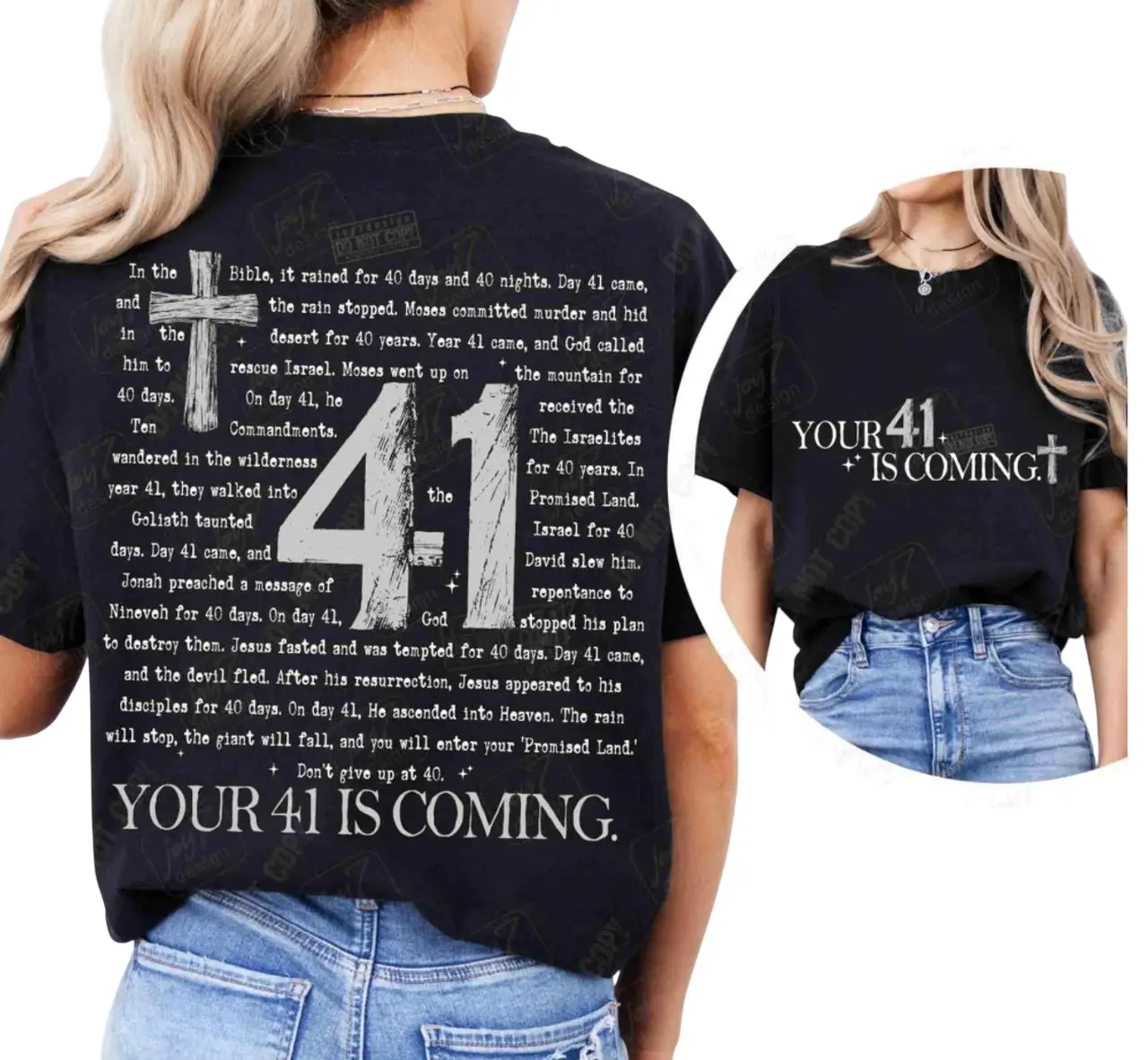Your 41 Is Coming Shirt, Bible Verse Shirt, Jesus Shirt, Faith Sweater, Scripture Hoodie, Christian Gifts, Cross Tee, Love Jesus Outfit For Women Men