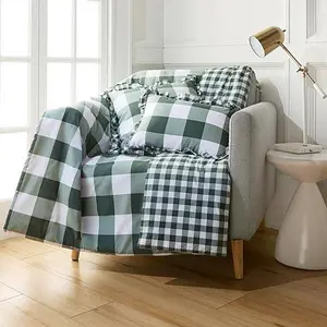 Emryn House 3-piece 100% Cotton Throw and Pillow Set