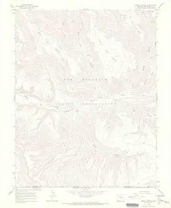 Moqui Canyon Colorado USGS Topographic Quadrangle Map, 1966, 1:24000