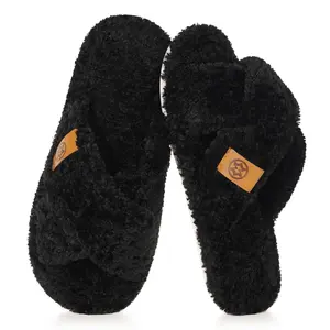 for Women Memory Foam Cozy Cross Band House Shoes Soft Indoor Slip On Home Bedroom Slippers Lightweight Non-Slip for Ladies Bridesmaid Mom Gifts