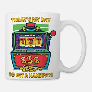 777 Handpay Jackpot Slot Machine Lucky Gambling 454156 coffee mug 11oz AM