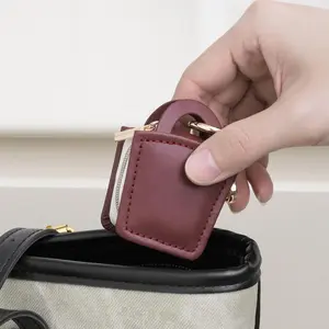 Mini Jewelry Box, 1 Count Portable Vintage-inspired PU Leather Jewelry Case, Mini Travel Jewelry Case Organizer, Lockable Jewelry Organizer