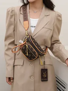 New 2026 Trendy Printed Women's Bag, Vintage Chic Single Shoulder Crossbody Bag, Commuter Casual Chest Bag, All Seasons Fashion Accessory