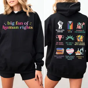 Big Fan Of Human Rights Shirt, Human Rights Hoodie, Equality Shirt, Social Justice Sweatshirt, Activist Sweater, Gift For Liberal, Feminist Shirt, Women's Rights Shirt