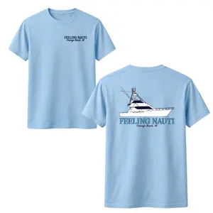 Feeling Nauti Shirt – Orange Beach Alabama Boat Graphic Shirt, Coastal Fishing Shirt, Summer Beach Gift, Men’s Tops