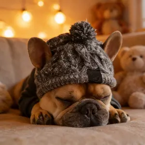 Pet Cat and Dog Hats for French Bulldogs Pugs Large Dogs Cats and Puppies Autumn Winter Knitted Caps for Pets