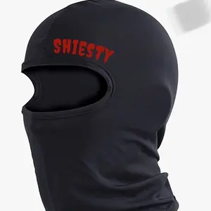 Red Shiesty Polyester Full Face One Hole Ski Mask Balaclava for Sports & Outdoor